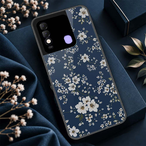 Tecno Spark 8 Cover - ONation Botanical Bloom Series - HQ Ultra Shine Premium Infinity Glass Soft Silicon Borders Case