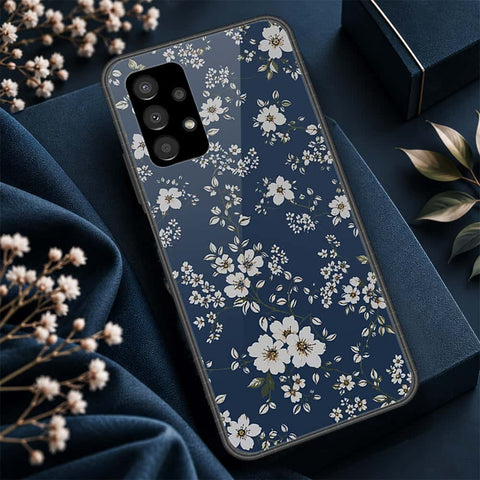 Samsung Galaxy A13 4G Cover - ONation Botanical Bloom Series - HQ Ultra Shine Premium Infinity Glass Soft Silicon Borders Case