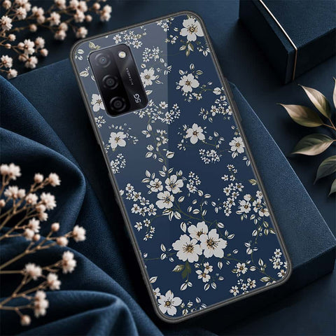 Oppo A55s Cover - ONation Botanical Bloom Series - HQ Ultra Shine Premium Infinity Glass Soft Silicon Borders Case