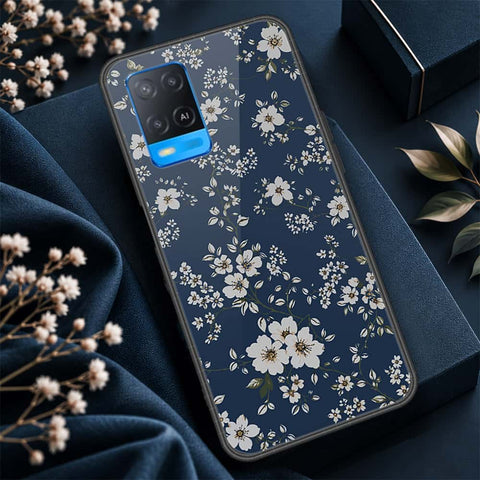 Oppo A54 4G Cover - ONation Botanical Bloom Series - HQ Ultra Shine Premium Infinity Glass Soft Silicon Borders Case