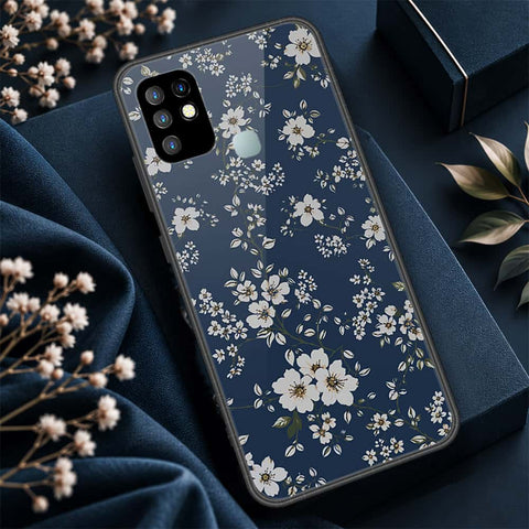 Infinix Hot 10 Cover - ONation Botanical Bloom Series - HQ Ultra Shine Premium Infinity Glass Soft Silicon Borders Case