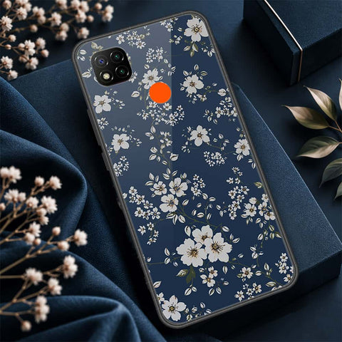 Xiaomi Redmi 9C Cover - ONation Botanical Bloom Series - HQ Ultra Shine Premium Infinity Glass Soft Silicon Borders Case