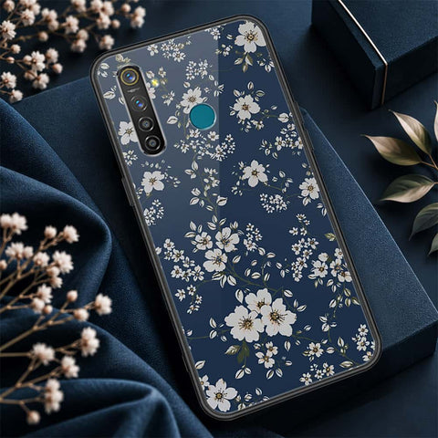 Realme 5 Pro Cover - ONation Botanical Bloom Series - HQ Ultra Shine Premium Infinity Glass Soft Silicon Borders Case