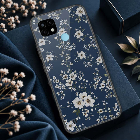 Realme C21 Cover - ONation Botanical Bloom Series - HQ Ultra Shine Premium Infinity Glass Soft Silicon Borders Case