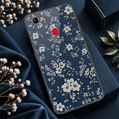 Oppo F7 Cover - ONation Botanical Bloom Series - HQ Ultra Shine Premium Infinity Glass Soft Silicon Borders Case