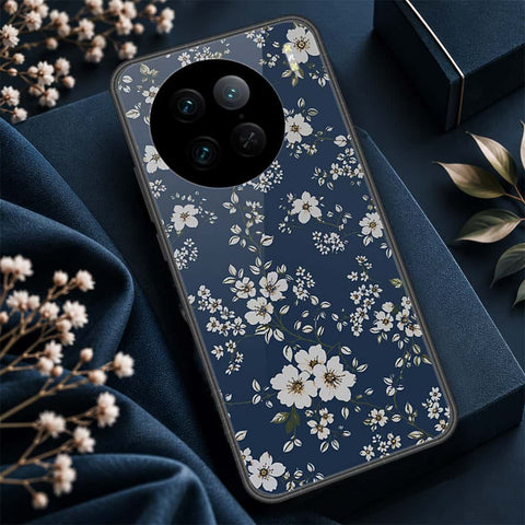 Vivo X90 Pro Cover - ONation Botanical Bloom Series - HQ Ultra Shine Premium Infinity Glass Soft Silicon Borders Case