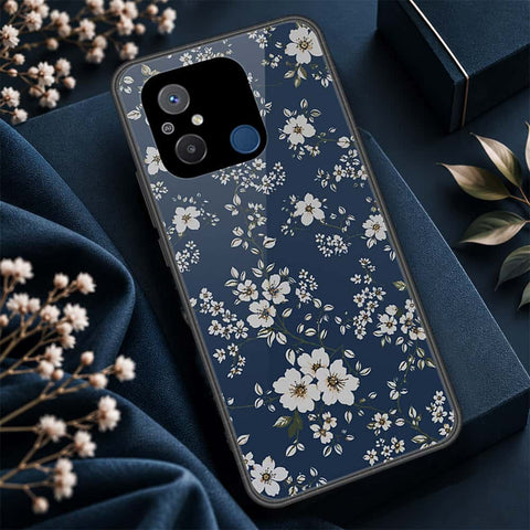 Xiaomi Poco C55 Cover - ONation Botanical Bloom Series - HQ Ultra Shine Premium Infinity Glass Soft Silicon Borders Case