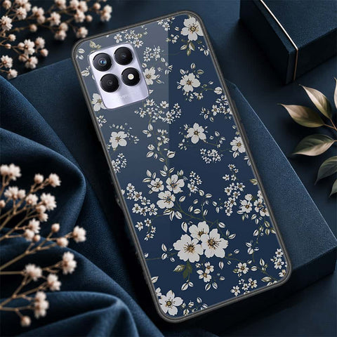 Realme 8i Cover - ONation Botanical Bloom Series - HQ Ultra Shine Premium Infinity Glass Soft Silicon Borders Case