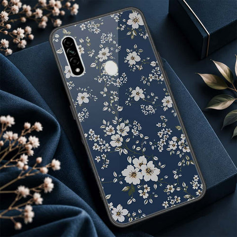 Oppo A8 Cover - ONation Botanical Bloom Series - HQ Ultra Shine Premium Infinity Glass Soft Silicon Borders Case