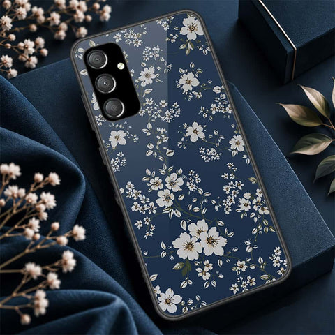 Samsung Galaxy A54 5G Cover - ONation Botanical Bloom Series - HQ Ultra Shine Premium Infinity Glass Soft Silicon Borders Case
