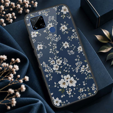 Realme C15 Cover - ONation Botanical Bloom Series - HQ Ultra Shine Premium Infinity Glass Soft Silicon Borders Case