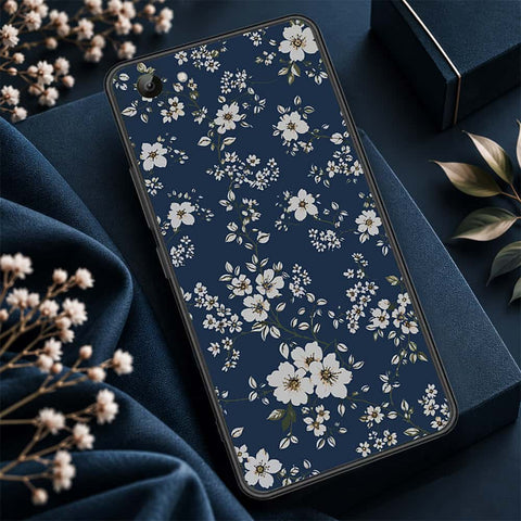 Vivo Y81s Cover - ONation Botanical Bloom Series - HQ Ultra Shine Premium Infinity Glass Soft Silicon Borders Case