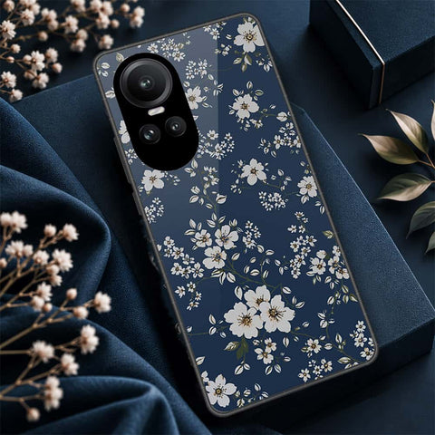 Oppo Reno 10 Pro Cover - ONation Botanical Bloom Series - HQ Ultra Shine Premium Infinity Glass Soft Silicon Borders Case