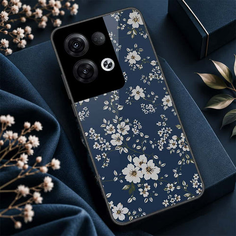 Oppo Reno 8 Pro Plus Cover - ONation Botanical Bloom Series - HQ Ultra Shine Premium Infinity Glass Soft Silicon Borders Case