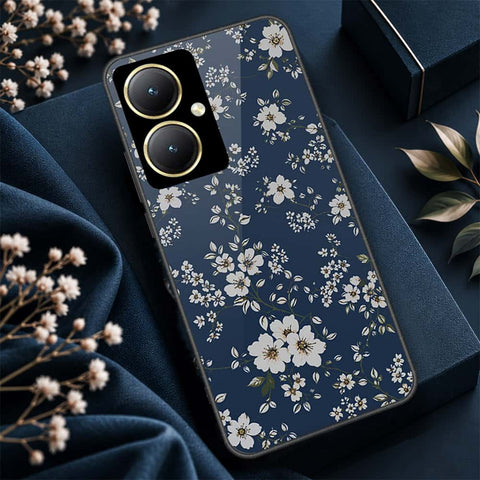 Vivo Y27 Cover - ONation Botanical Bloom Series - HQ Ultra Shine Premium Infinity Glass Soft Silicon Borders Case
