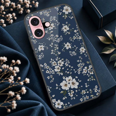 iPhone 16 Plus - ONation Botanical Bloom Series - HQ Ultra Shine Premium Infinity Glass Soft Silicon Borders Case