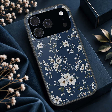 iPhone 18 Pro - ONation Botanical Bloom Series - HQ Ultra Shine Premium Infinity Glass Soft Silicon Borders Case
