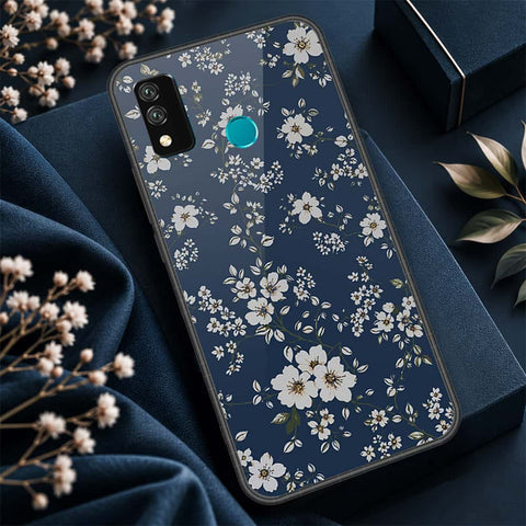 Huawei Y8s Cover - ONation Botanical Bloom Series - HQ Ultra Shine Premium Infinity Glass Soft Silicon Borders Case
