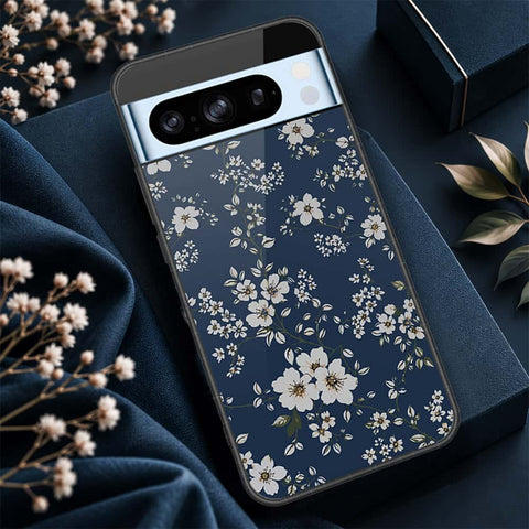 Google Pixel 8 Pro Cover - ONation Botanical Bloom Series - HQ Ultra Shine Premium Infinity Glass Soft Silicon Borders Case
