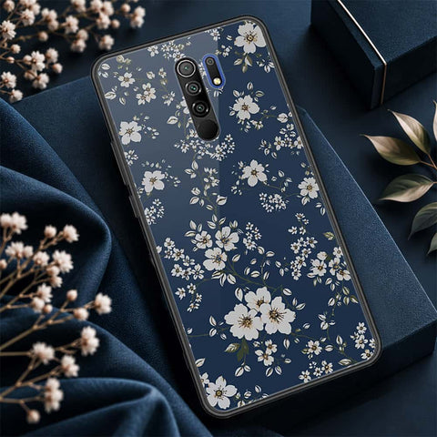 Xiaomi Redmi 9 Cover - ONation Botanical Bloom Series - HQ Ultra Shine Premium Infinity Glass Soft Silicon Borders Case