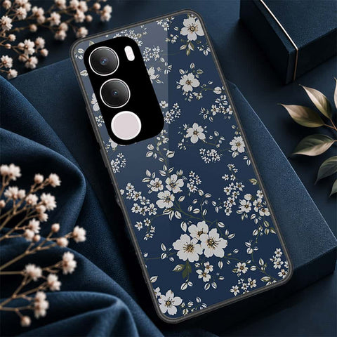 Vivo Y19s Pro Cover - ONation Botanical Bloom Series - HQ Ultra Shine Premium Infinity Glass Soft Silicon Borders Case