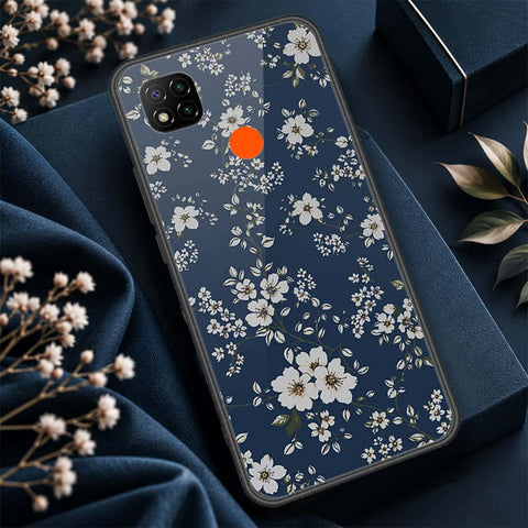 Xiaomi Poco C3 Cover - ONation Botanical Bloom Series - HQ Ultra Shine Premium Infinity Glass Soft Silicon Borders Case