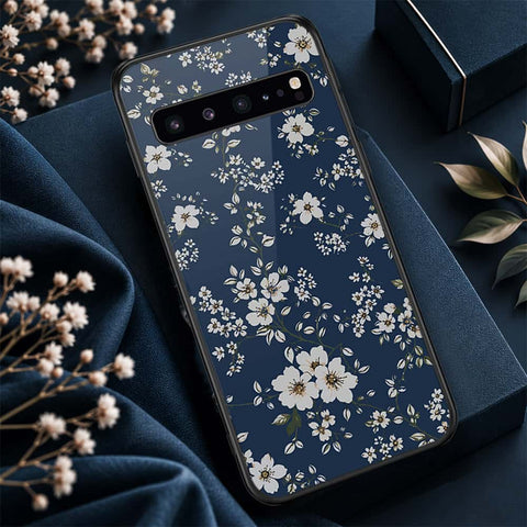 Samsung Galaxy S10 5G Cover - ONation Botanical Bloom Series - HQ Ultra Shine Premium Infinity Glass Soft Silicon Borders Case