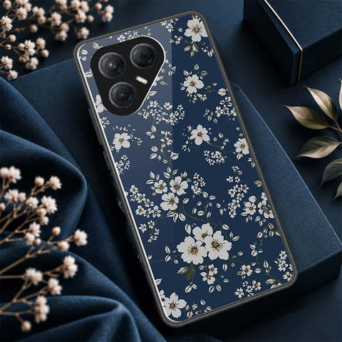 Tecno Pova 7 4G Cover - ONation Botanical Bloom Series - HQ Ultra Shine Premium Infinity Glass Soft Silicon Borders Case