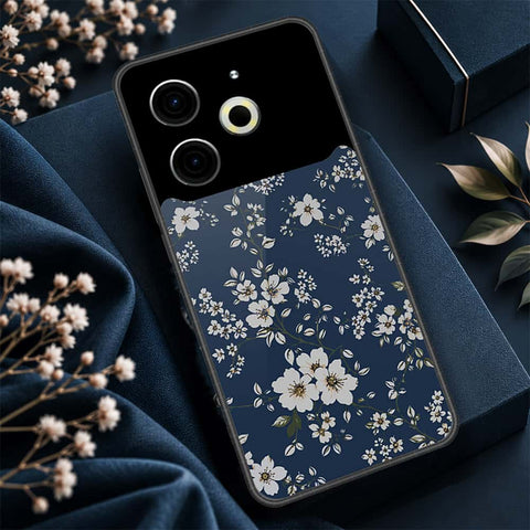 Tecno Pova 6 Pro Cover - ONation Botanical Bloom Series - HQ Ultra Shine Premium Infinity Glass Soft Silicon Borders Case