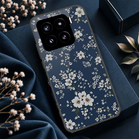 Xiaomi 15 Cover - ONation Botanical Bloom Series - HQ Ultra Shine Premium Infinity Glass Soft Silicon Borders Case