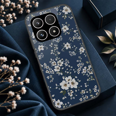 Xiaomi 17 Cover - ONation Botanical Bloom Series - HQ Ultra Shine Premium Infinity Glass Soft Silicon Borders Case