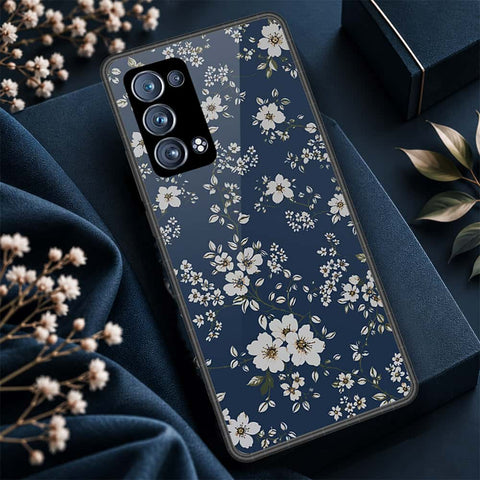 Oppo Reno 6 Pro Plus Cover - ONation Botanical Bloom Series - HQ Ultra Shine Premium Infinity Glass Soft Silicon Borders Case