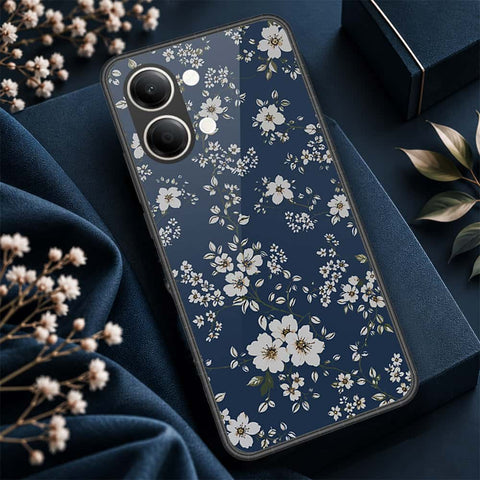 Vivo Y05 Cover - ONation Botanical Bloom Series - HQ Ultra Shine Premium Infinity Glass Soft Silicon Borders Case
