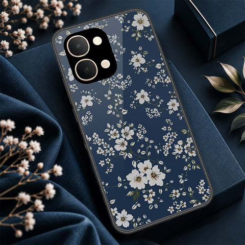 Vivo Y31d Cover - ONation Botanical Bloom Series - HQ Ultra Shine Premium Infinity Glass Soft Silicon Borders Case