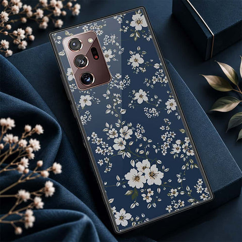 Samsung Galaxy Note 20 Ultra Cover - ONation Botanical Bloom Series - HQ Ultra Shine Premium Infinity Glass Soft Silicon Borders Case