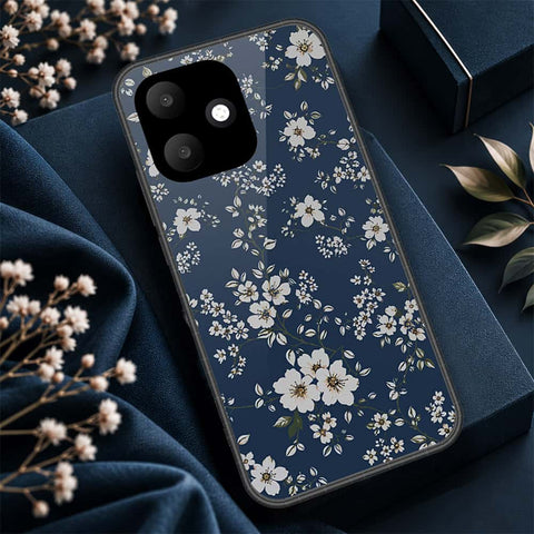 Oppo A6c Cover - ONation Botanical Bloom Series - HQ Ultra Shine Premium Infinity Glass Soft Silicon Borders Case