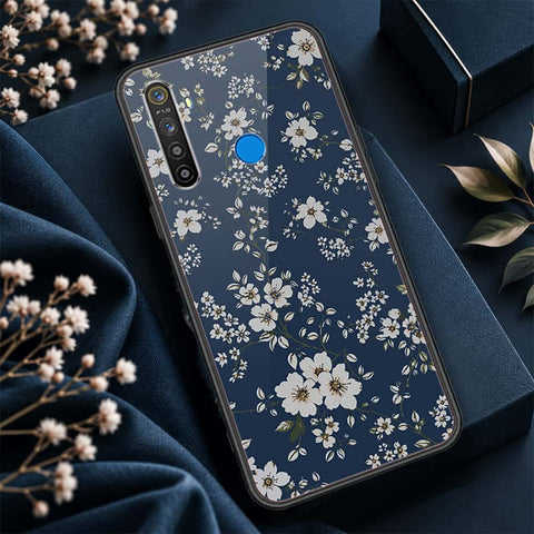 Realme 5 Cover - ONation Botanical Bloom Series - HQ Ultra Shine Premium Infinity Glass Soft Silicon Borders Case