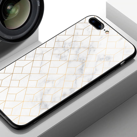 Oppo Reno 14F - White Marble Series 2 - HQ Ultra Shine Premium Infinity Glass Soft Silicon Borders Case