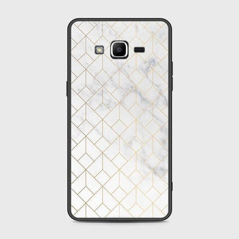 Samsung Galaxy J2 Prime Cover - Design 53 - White Marble Series 2 - HQ Ultra Shine Premium Infinity Glass Soft Silicon Borders Case (Fast Delivery)