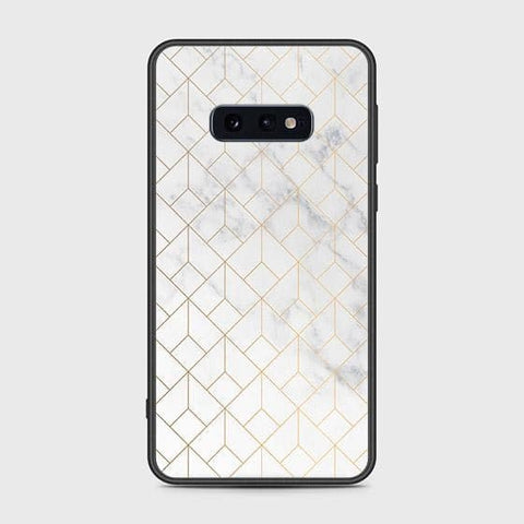 Samsung Galaxy S10e Cover - White Marble Series 2 - HQ Ultra Shine Premium Infinity Glass Soft Silicon Borders Case (Fast Delivery) (SU)