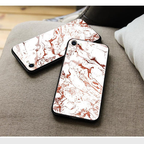 Samsung Galaxy A70s Cover - White Marble Series 2 - HQ Ultra Shine Premium Infinity Glass Soft Silicon Borders Case