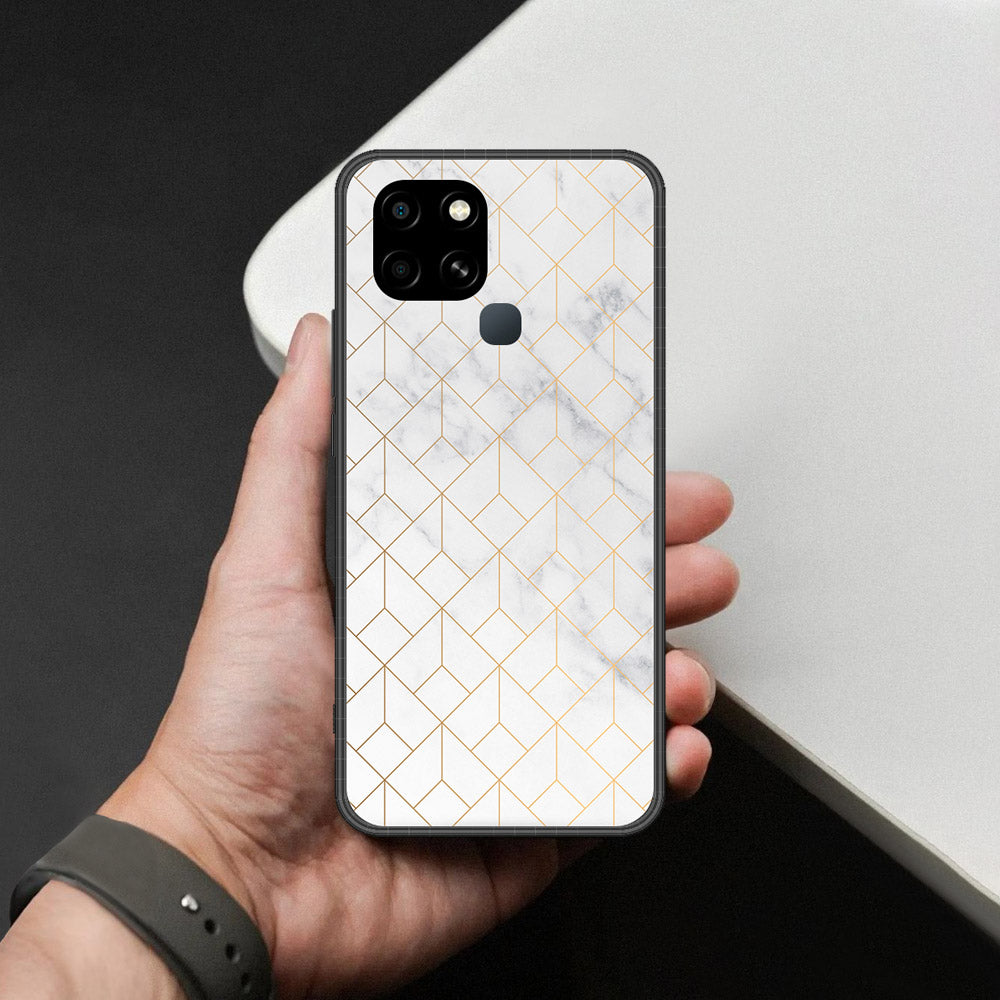 Infinix Smart 6 Cover - ONation Persian Rugs Series 2 - HQ Ultra Shine Premium Infinity Glass Soft Silicon Borders Cas