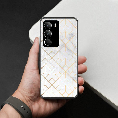 Realme Note 70 Cover - White Marble Series 2 - HQ Ultra Shine Premium Infinity Glass Soft Silicon Borders Case