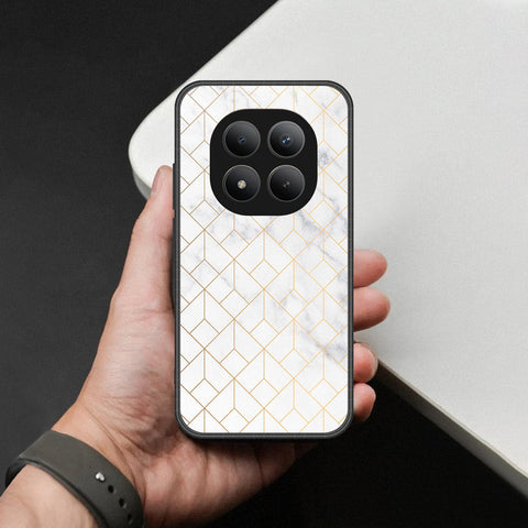 Xiaomi Redmi Note 15 Pro Plus Cover - White Marble Series 2 - HQ Ultra Shine Premium Infinity Glass Soft Silicon Borders Case