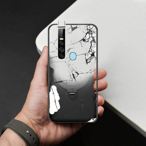 Tecno Camon 15 Premier Cover - White Marble Series 2 - HQ Ultra Shine Premium Infinity Glass Soft Silicon Borders Case