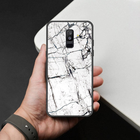 Samsung Galaxy A9 Star Lite Cover - White Marble Series 2 - HQ Ultra Shine Premium Infinity Glass Soft Silicon Borders Case