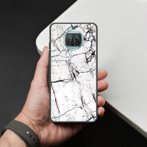 Xiaomi Mi 10T Lite Cover - White Marble Series 2 - HQ Ultra Shine Premium Infinity Glass Soft Silicon Borders Case