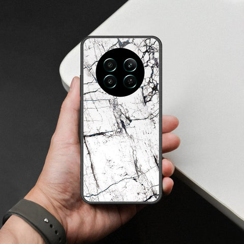 Realme P1 Speed Cover - White Marble Series 2 - HQ Ultra Shine Premium Infinity Glass Soft Silicon Borders Case