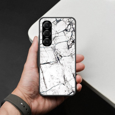 Infinix Hot 60i 4G Cover - White Marble Series 2 - HQ Ultra Shine Premium Infinity Glass Soft Silicon Borders Case