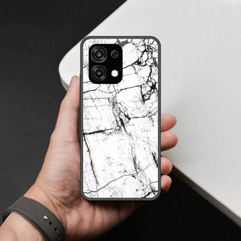 Oppo F31 Cover - White Marble Series 2 - HQ Ultra Shine Premium Infinity Glass Soft Silicon Borders Case